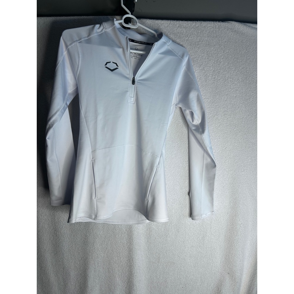 Evoshield Womens White Quarter Zip Training Pullover Thumbhole XS WTV3004